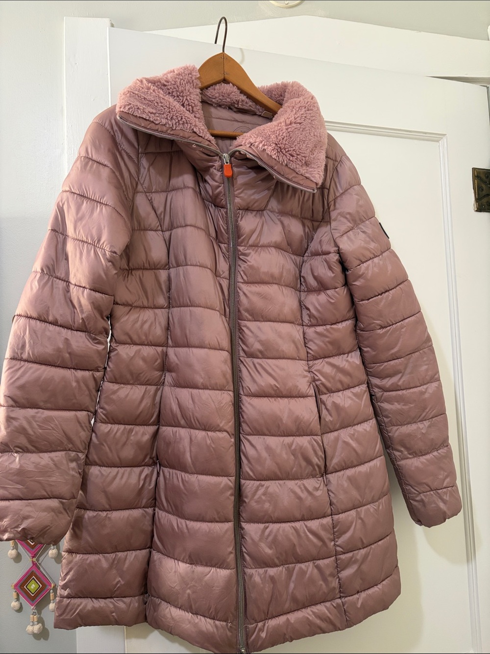 SAVE THE DUCK  Pink Quilted Puffer Coat